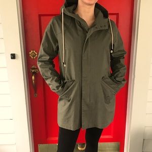 NWT Grayers olive green jacket with hood